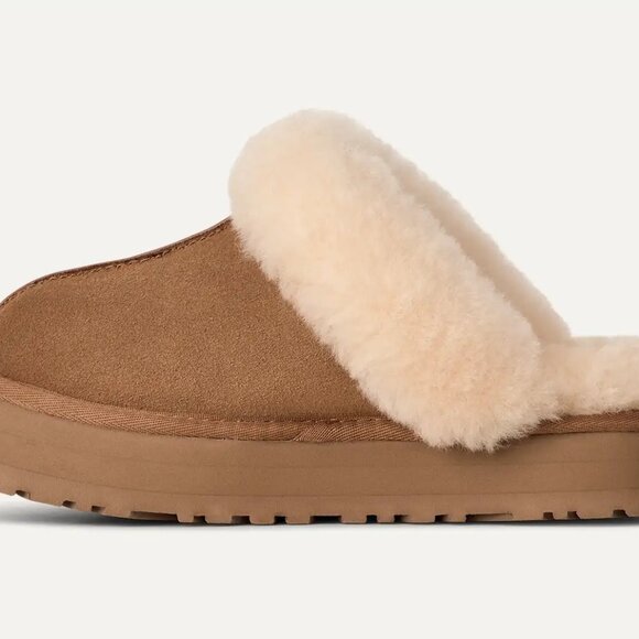 Women's Disquette Ugg Slippers in Chestnut Size 7 - Picture 3 of 12